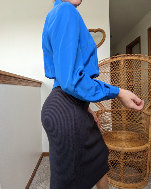 1970s-80s True Blue Top Shirt Rad Bonnie's Vintage