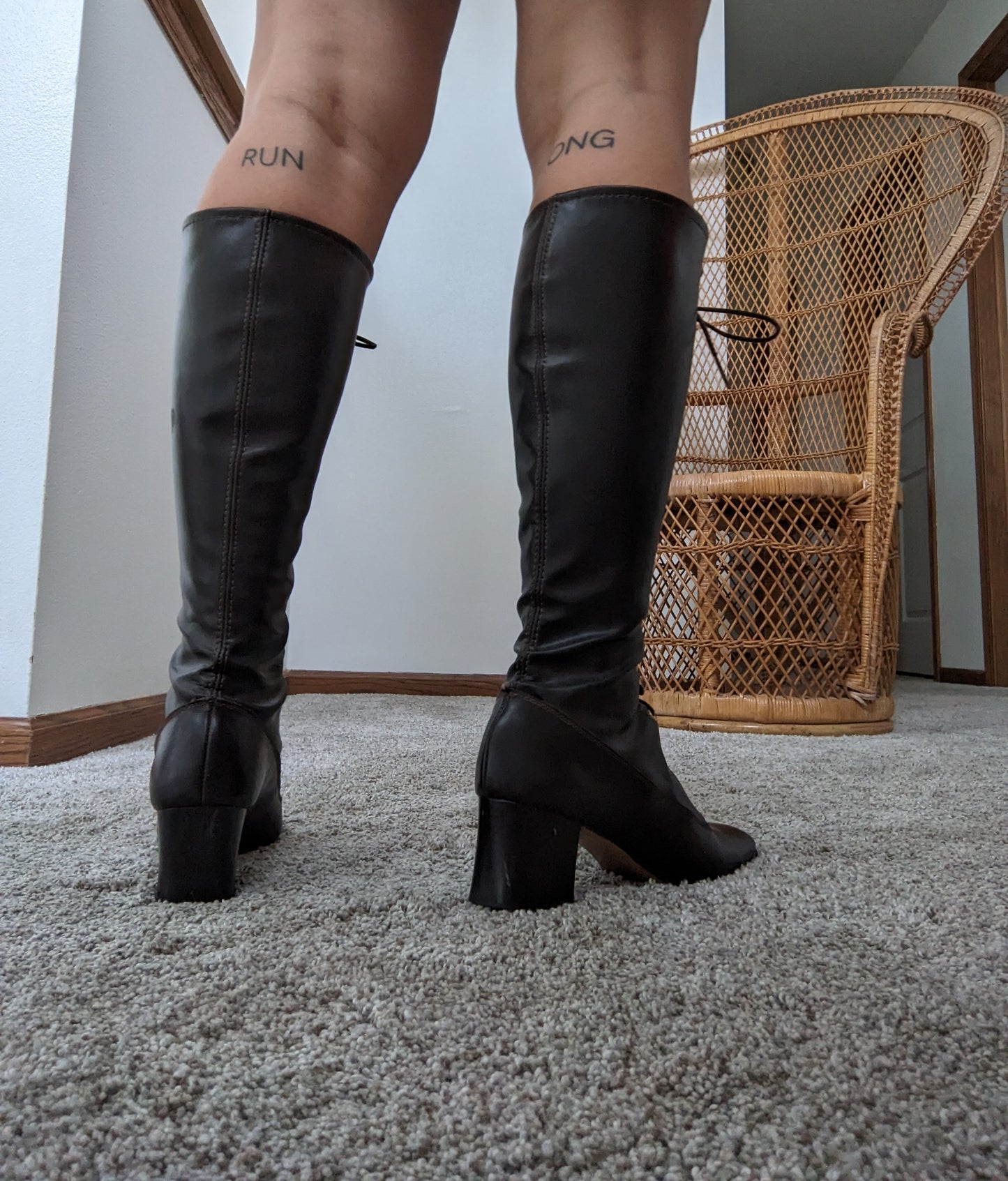 1960s Lace-up Boots Size 7.5