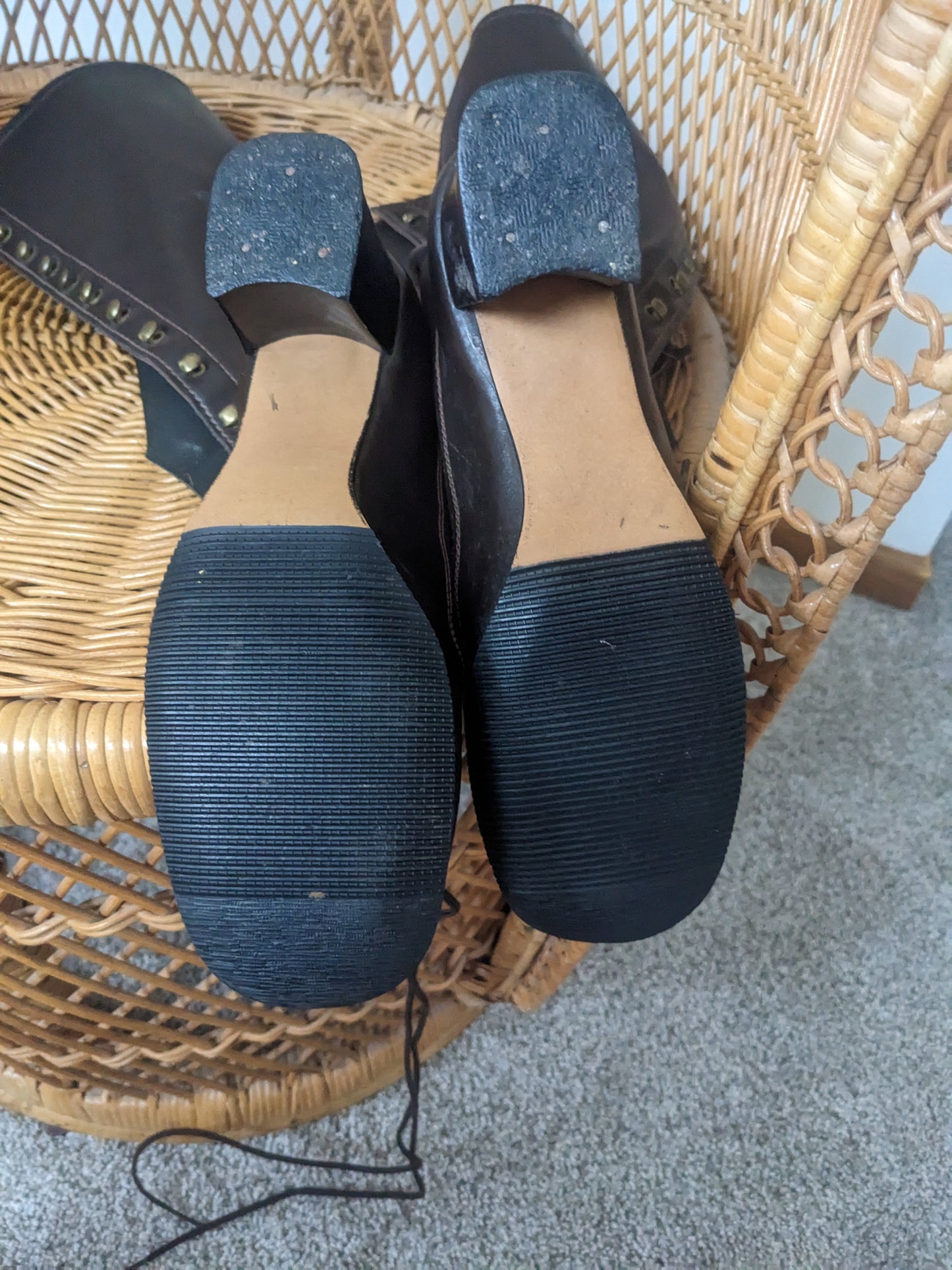 1960s Lace-up Boots Size 7.5