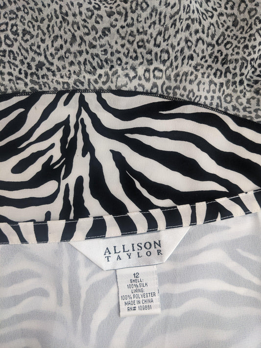 Y2K Floaty Animal Print Skirt Rad Bonnie's Vintage