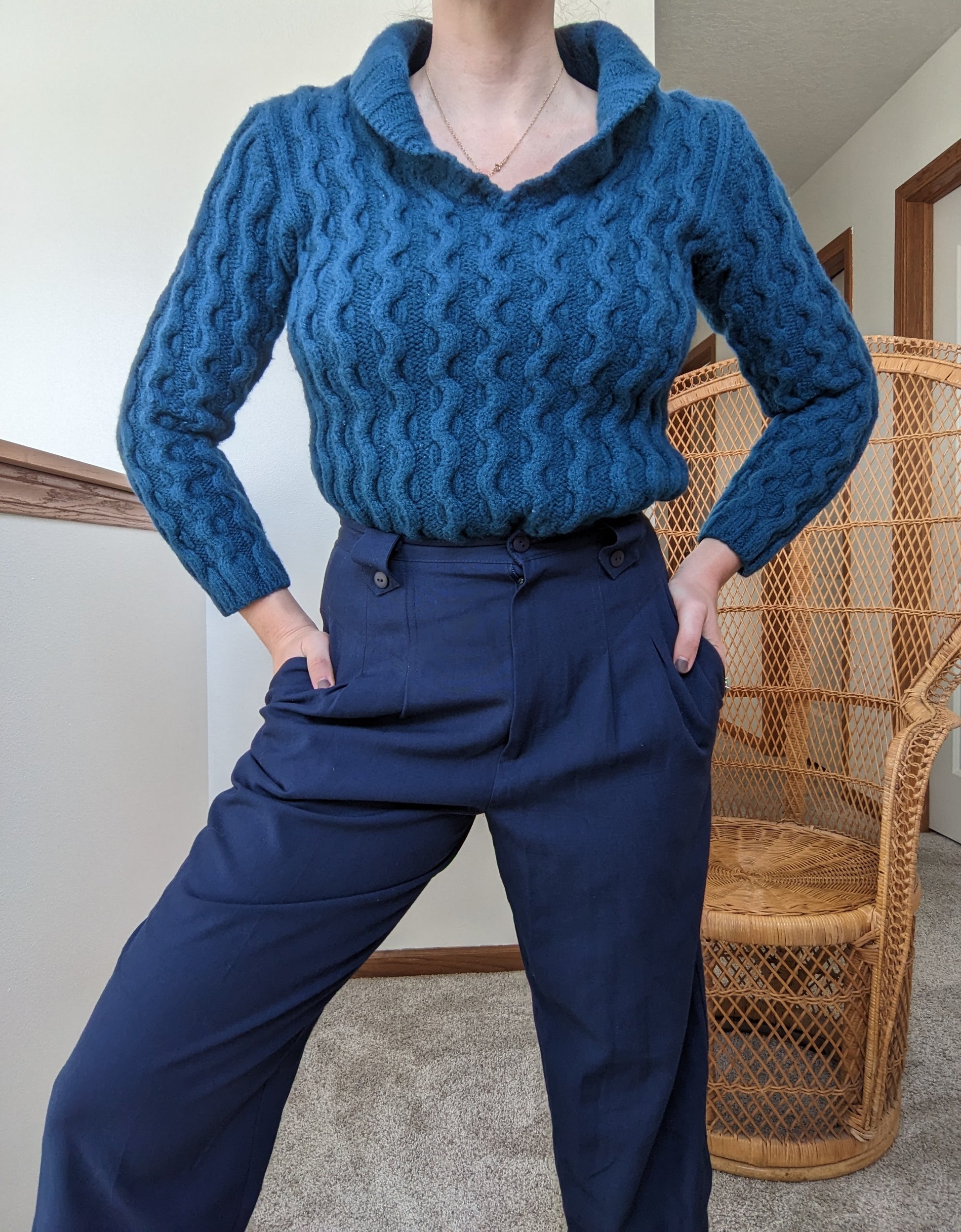 1980s 100% wool sweater Rad Bonnie's Vintage