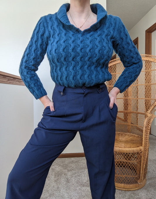 1980s 100% wool sweater Rad Bonnie's Vintage