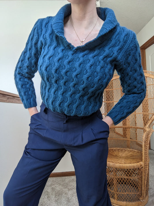 1980s 100% wool sweater Rad Bonnie's Vintage