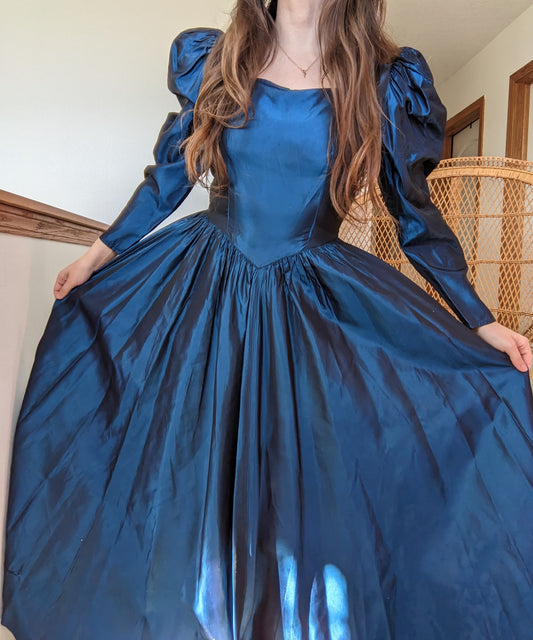 Homemade Iridescent Reanaissance Style Gown Rad Bonnie's Vintage