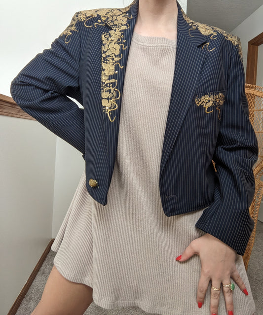 1970s Customized Sears Cropped Blazer Jacket Rad Bonnie's Vintage