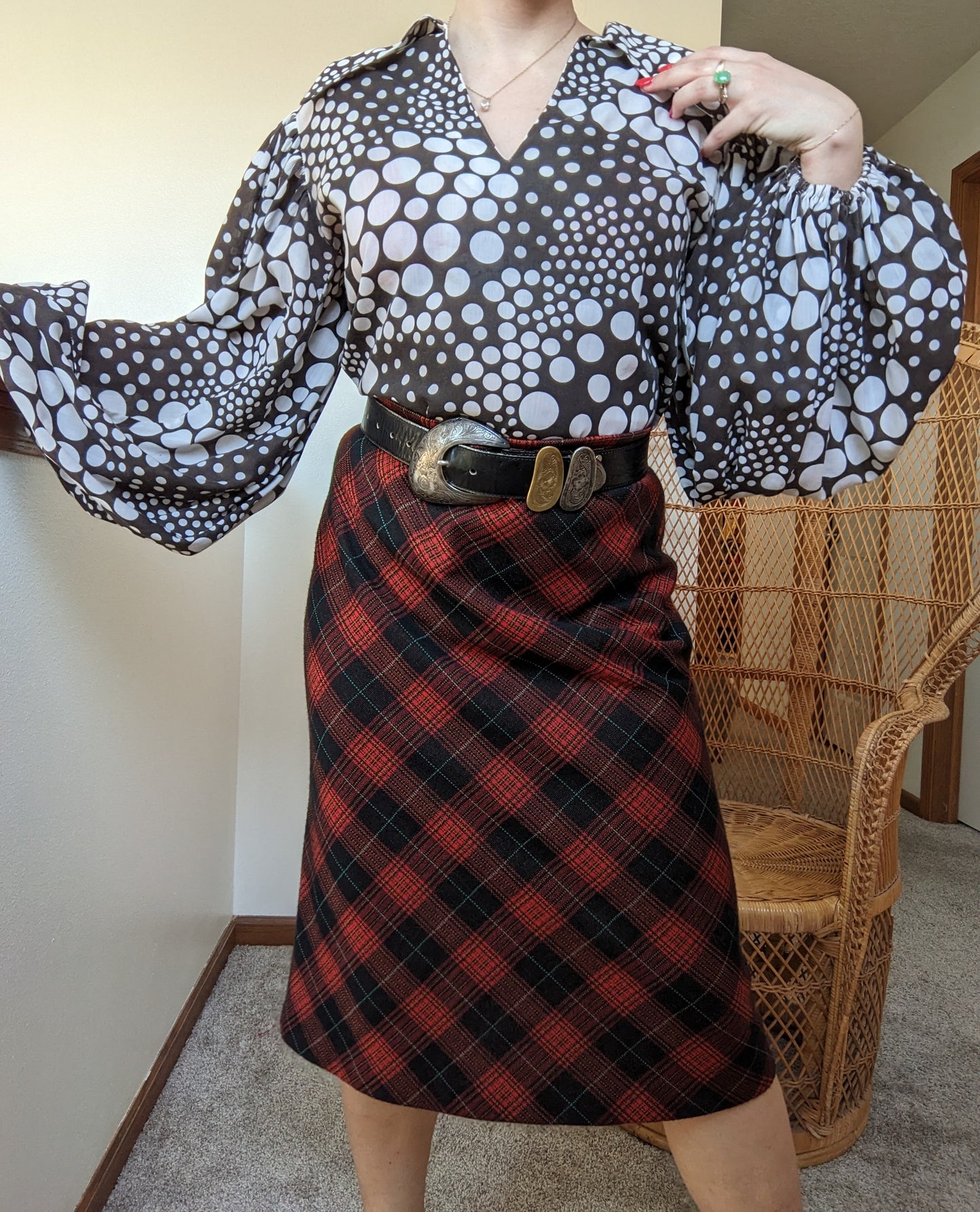 1970s Tartan Skirt Rad Bonnie's Vintage