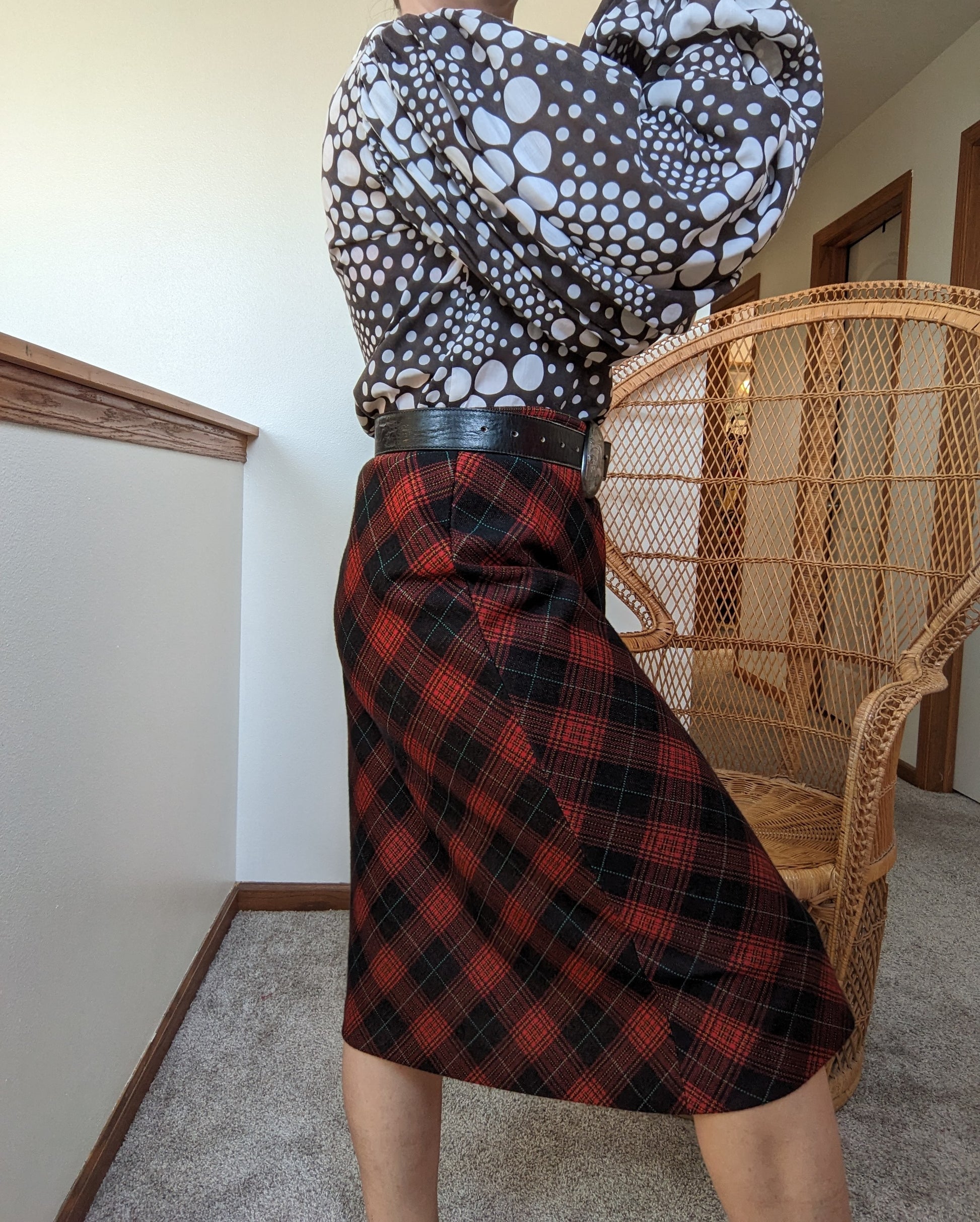 1970s Tartan Skirt Rad Bonnie's Vintage