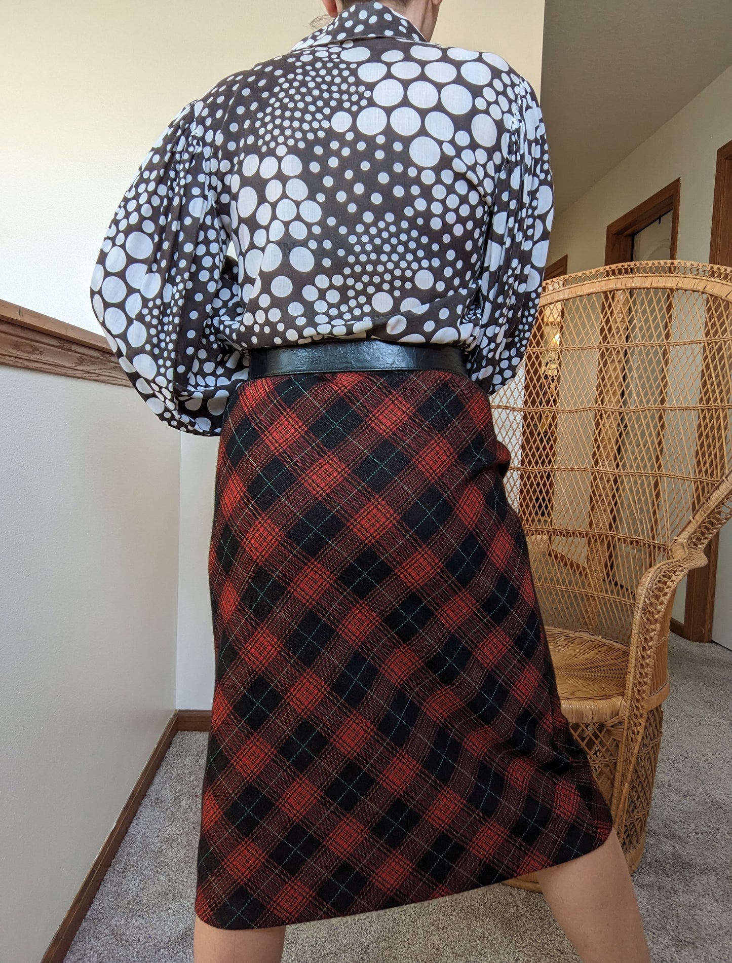 1970s Tartan Skirt Rad Bonnie's Vintage