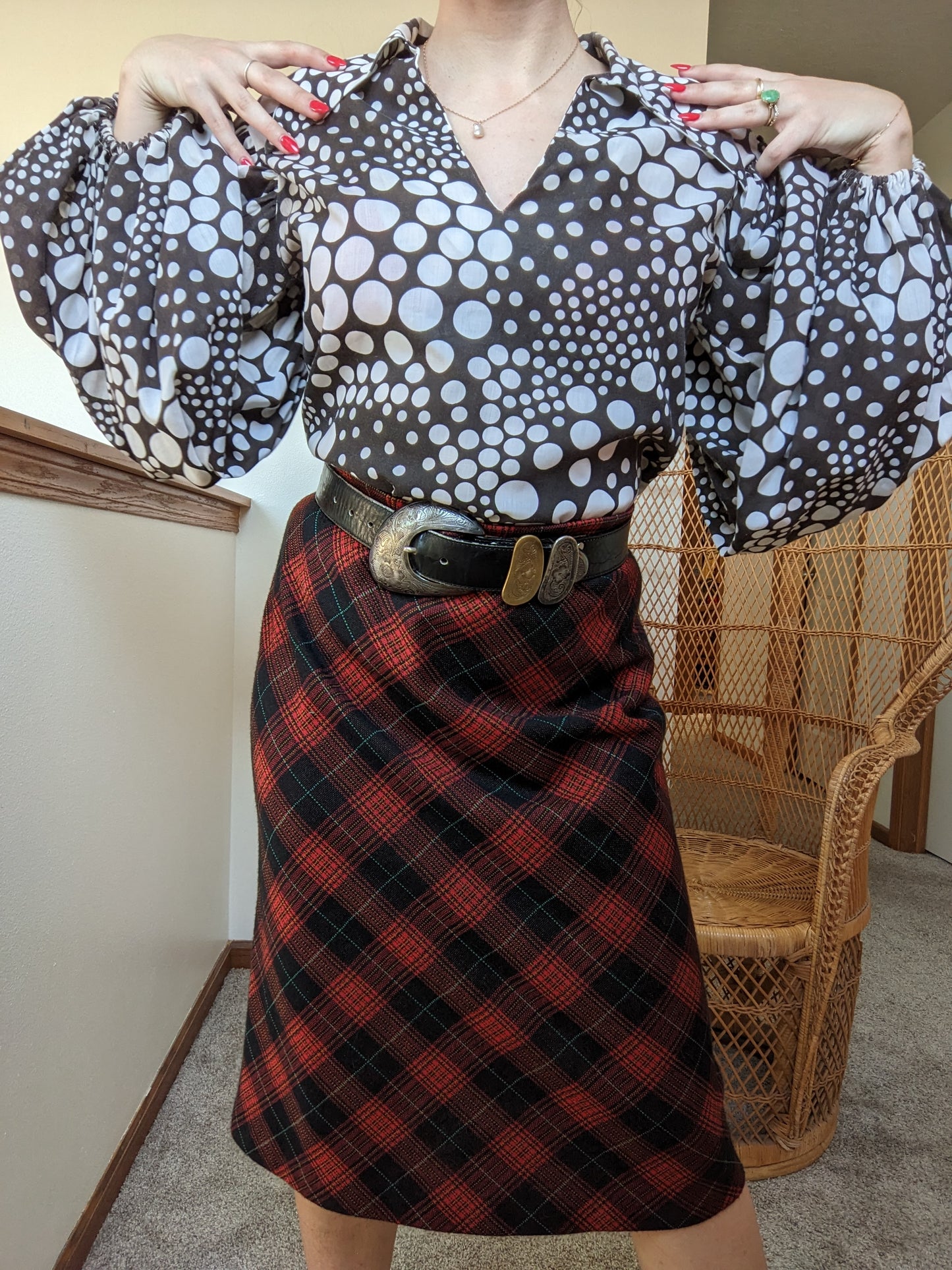 1970s Tartan Skirt Rad Bonnie's Vintage