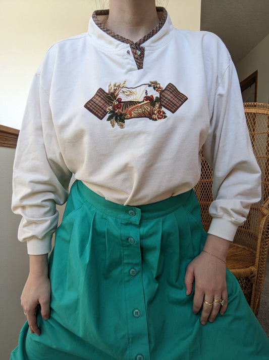 1990s Jantzen sunrise sweatshirt Rad Bonnie's Vintage