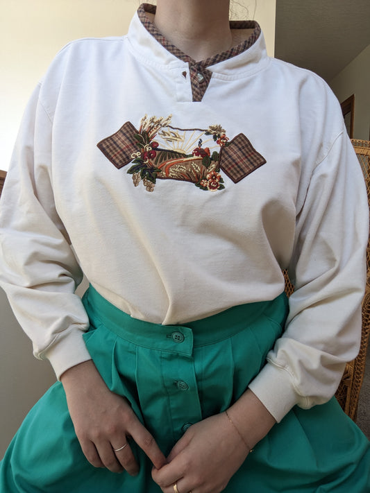 1990s Jantzen sunrise sweatshirt Rad Bonnie's Vintage