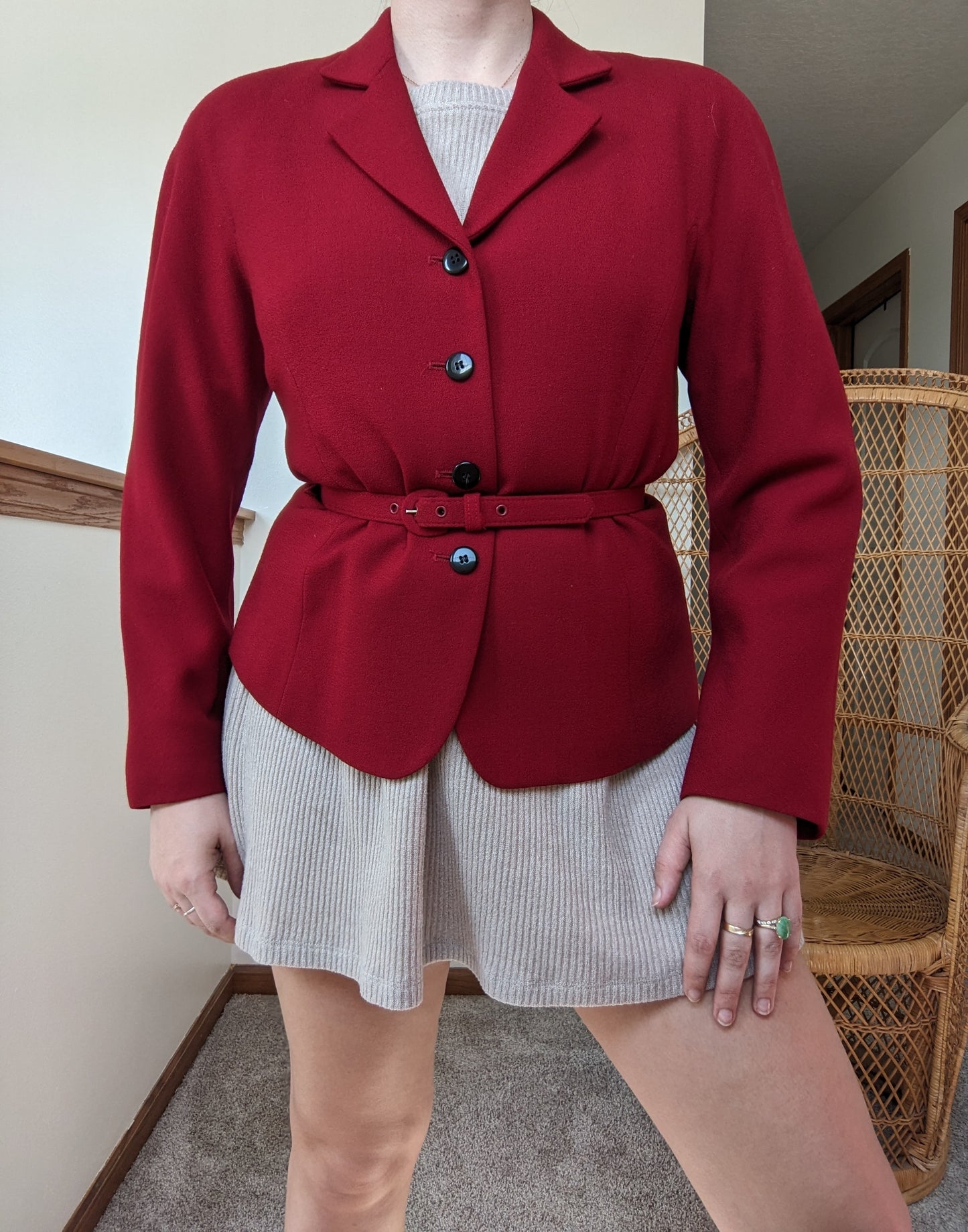 1980s Gianni Sport belted blazer
