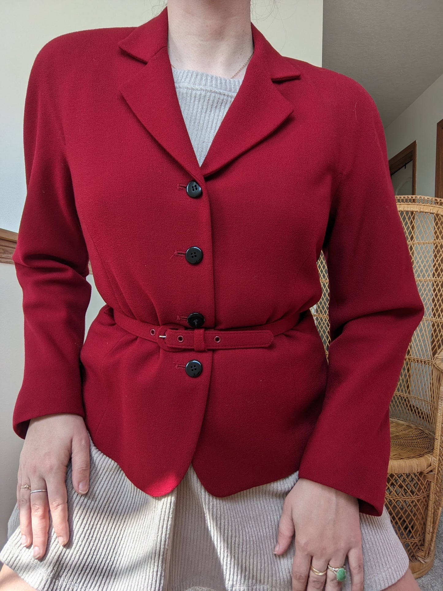 1980s Gianni Sport belted blazer