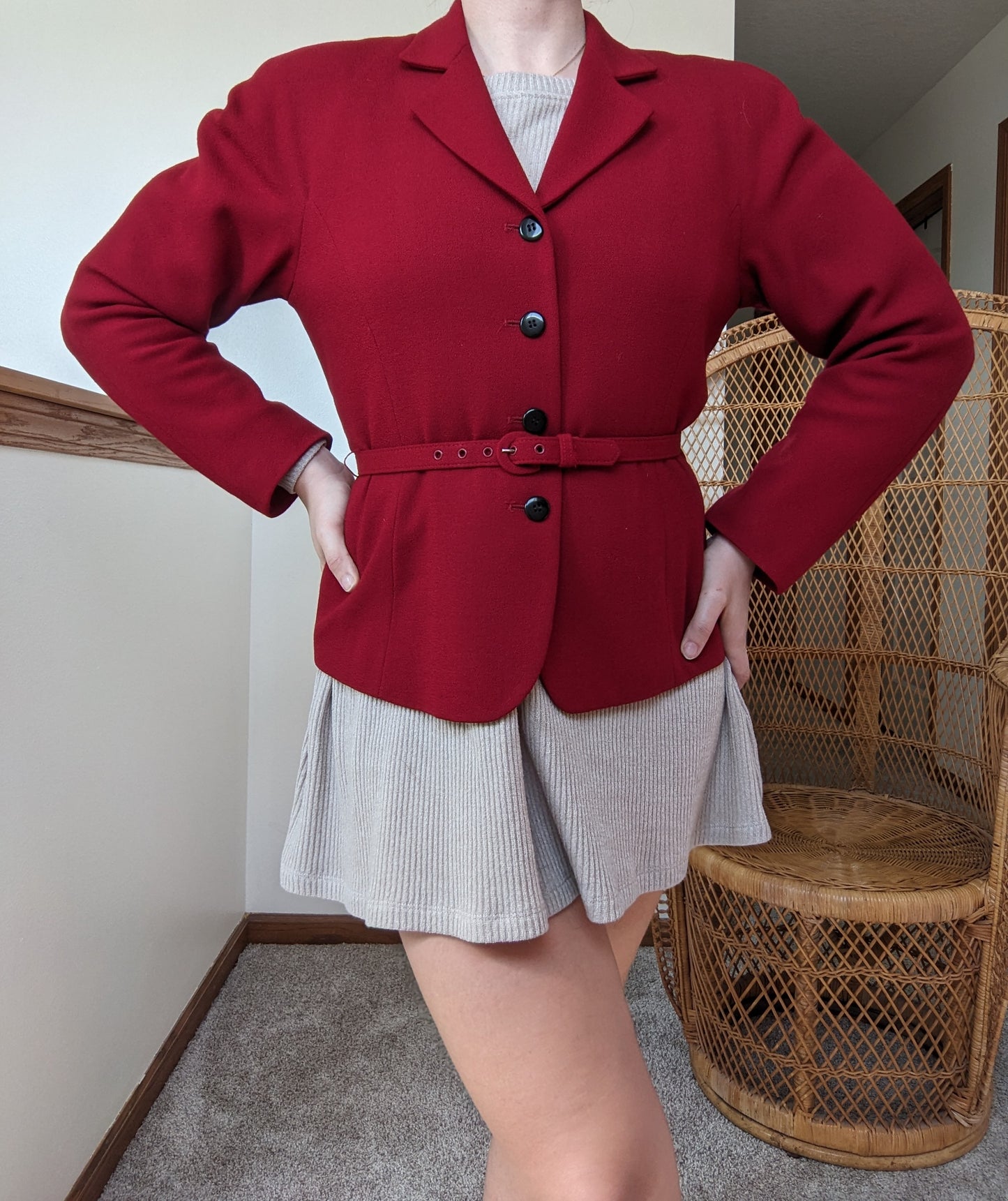 1980s Gianni Sport belted blazer
