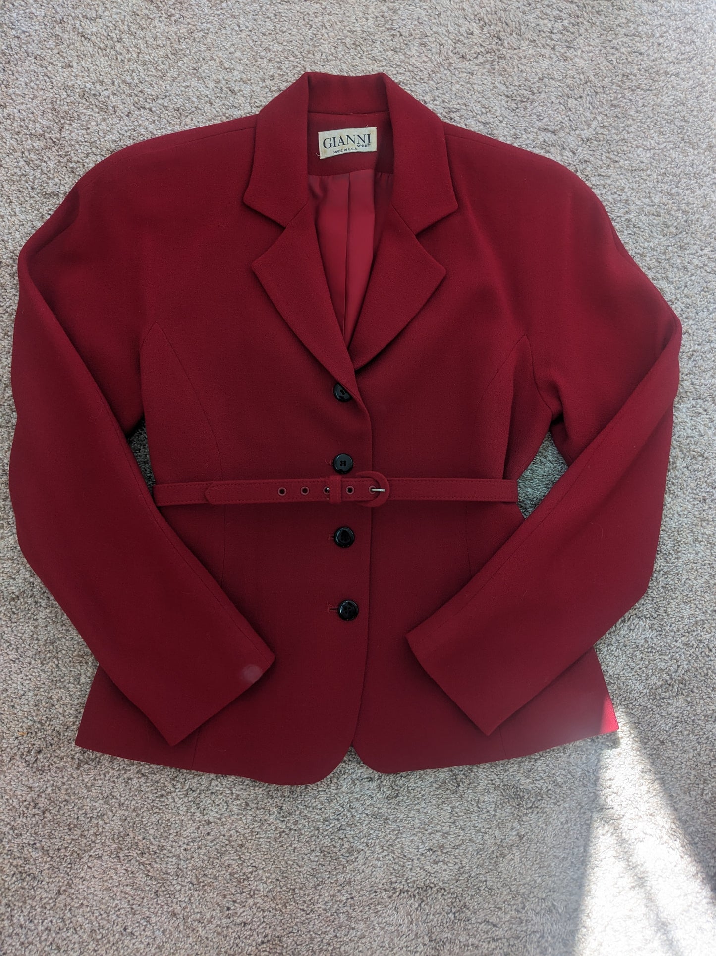 1980s Gianni Sport belted blazer