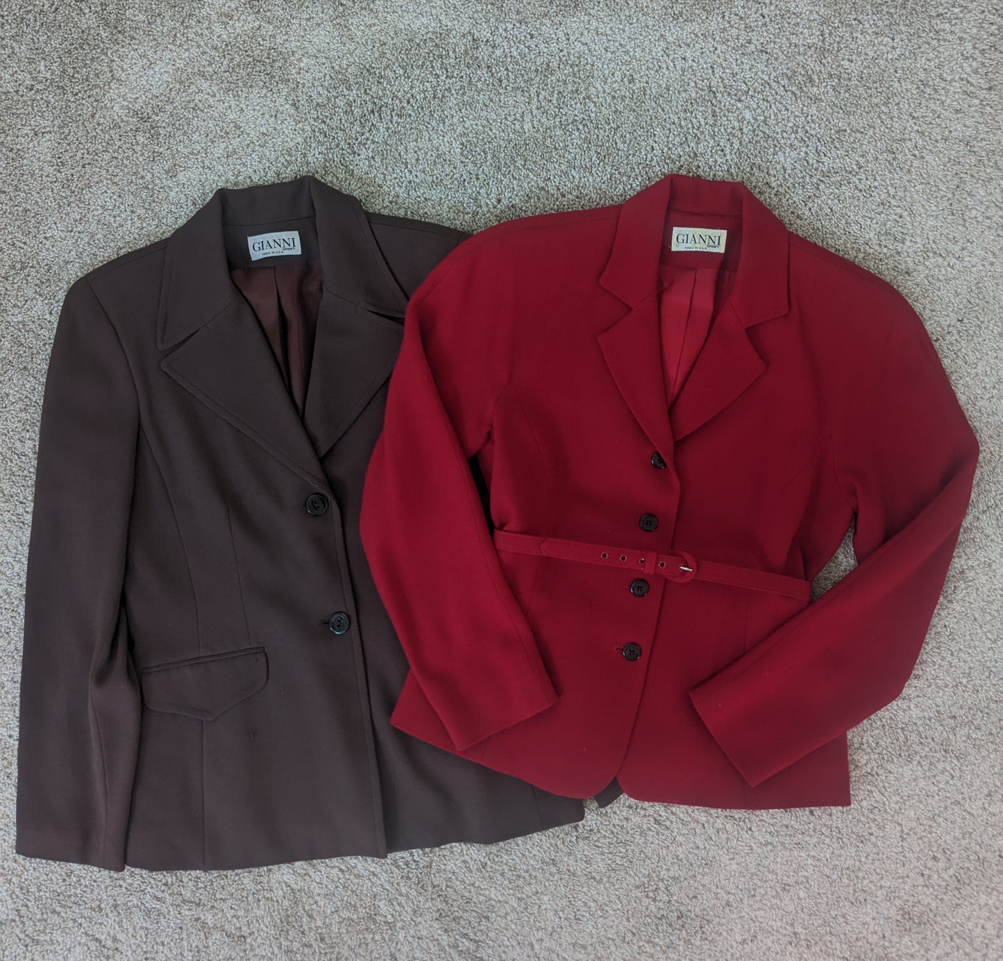 1980s Gianni Sport belted blazer