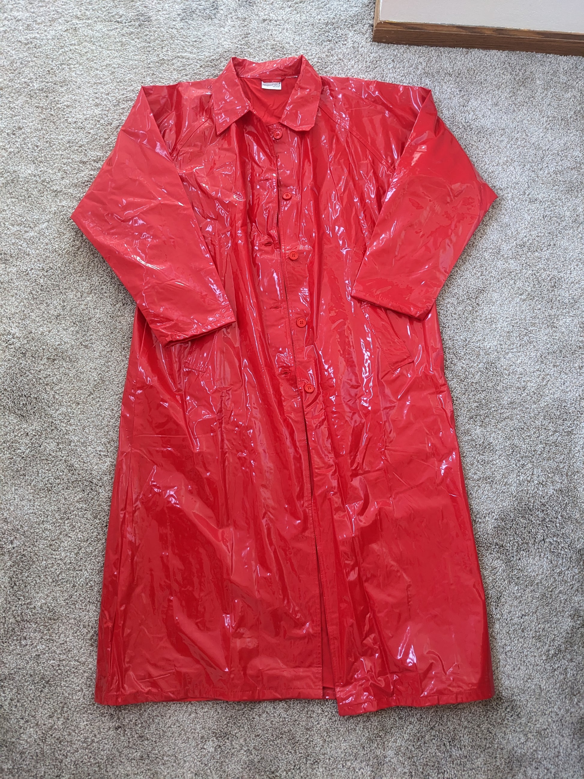 1990s vinyl raincoat & bucket hat Jacket Rad Bonnie's Vintage