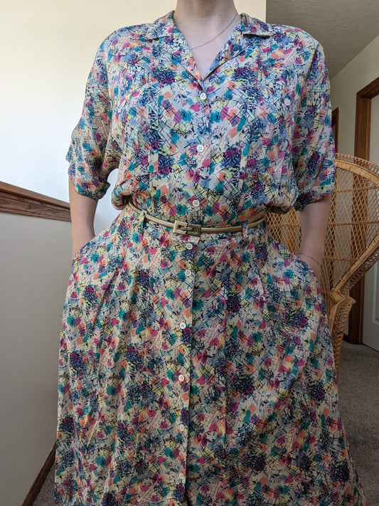 1980s Esprit dress Dress Rad Bonnie's Vintage